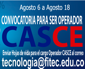CONVOCATORIA PARA EL CARGO DE OPERADOR CASCE A PARTIR DEL 6 HASTA EL 18 DE AGOSTO 2015 - Imagen 1